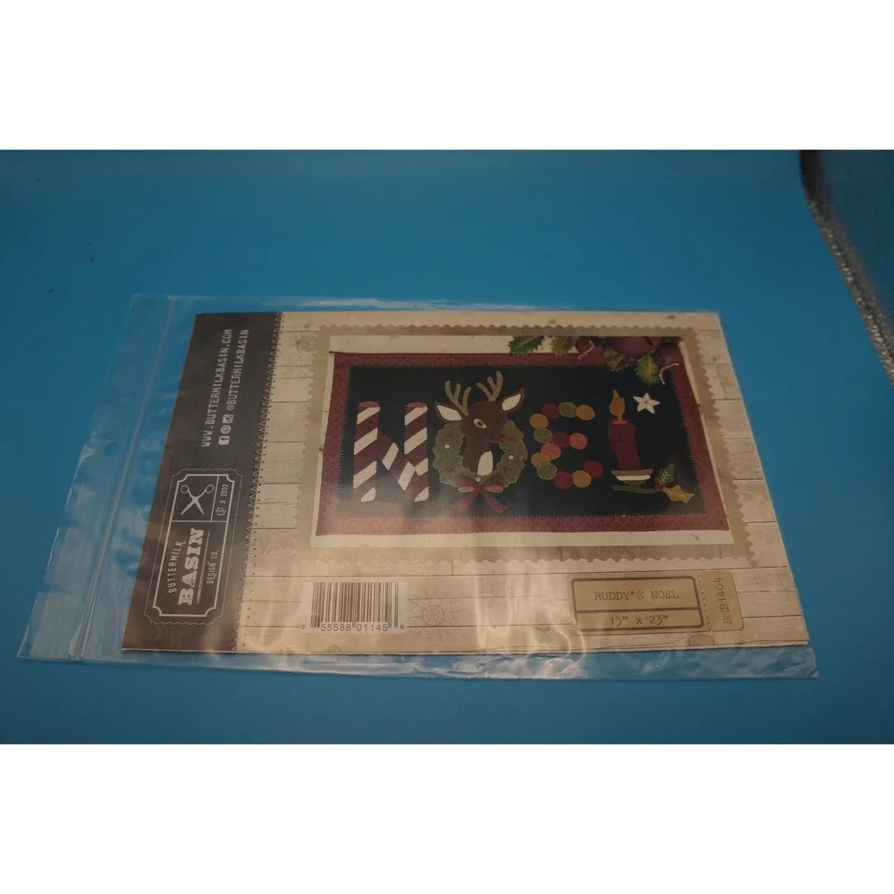 Buttermilk Basin Ruddy's Noel Wool Applique Pattern BMB1464 Reindeer Christmas